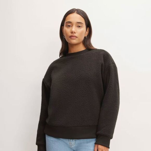 Everlane The ReNew Fleece Oversized Crew Size M NWT - Picture 1 of 5
